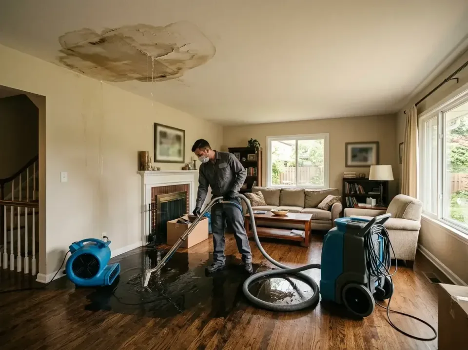 attic-pipe-burst-ceiling-drip-008 — frequently asked questions, Water Damage Restoration & Carpet Care in Sartell, MN